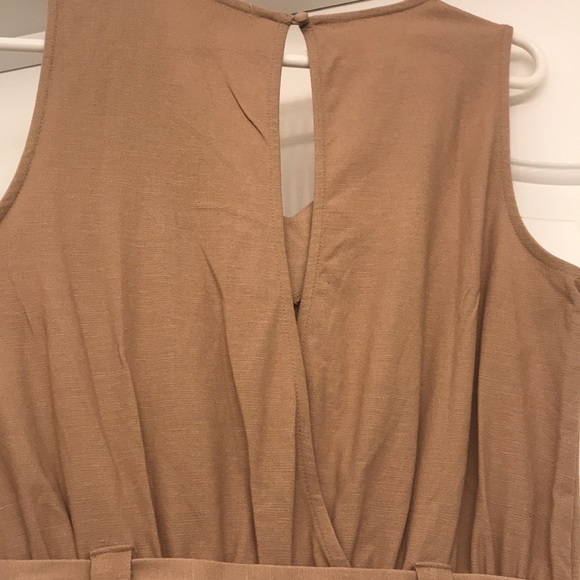 Utility jumpsuit tan Khaki with belt new - Picture 6 of 8